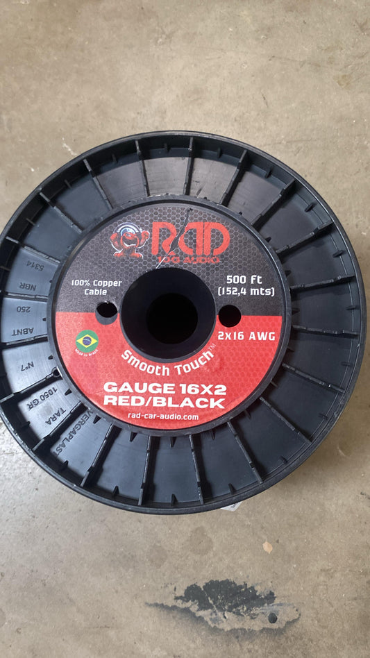 RAD Gauge 16×2 Red/Black (500 ft)