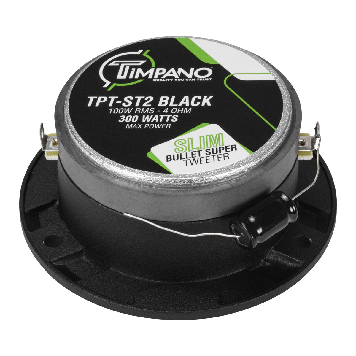 TPT-ST2 | Black Slim Super Tweeter, 600 Watts 4 Ohm