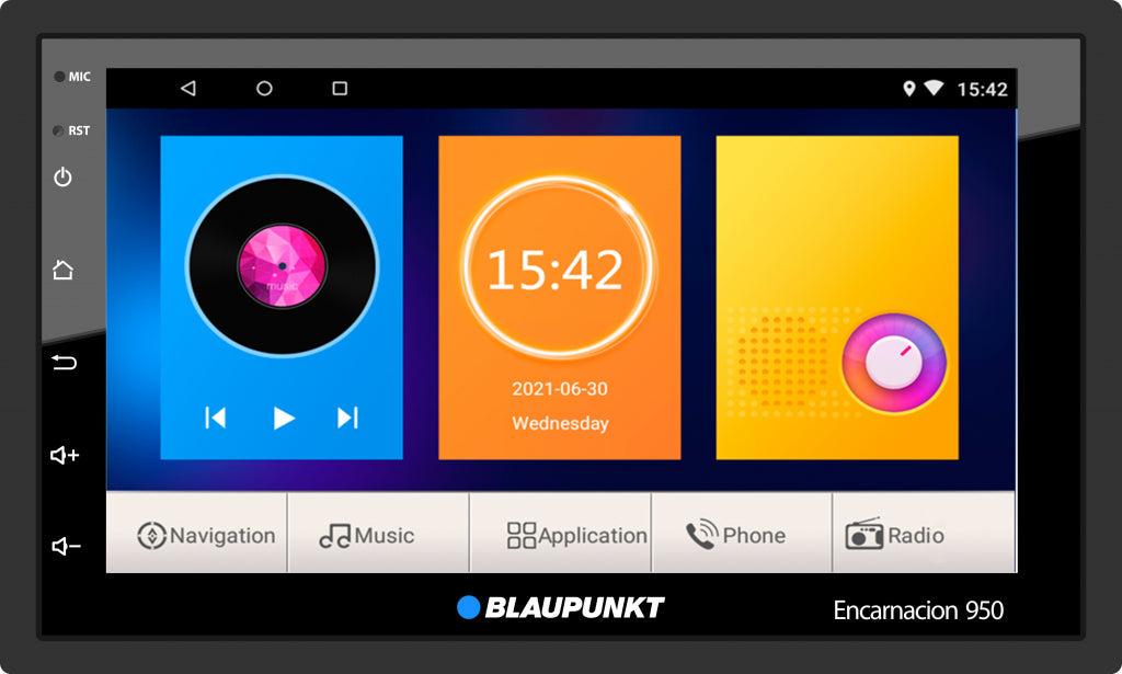 ENCARNACION 950 7″ Display, Multimedia, Android 9, GPS, WiFi (Built-in), BT, 2x USB (Rear), AM/FM