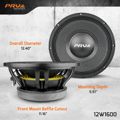 12W1600 | 12" WOOFER LOUDSPEAKER