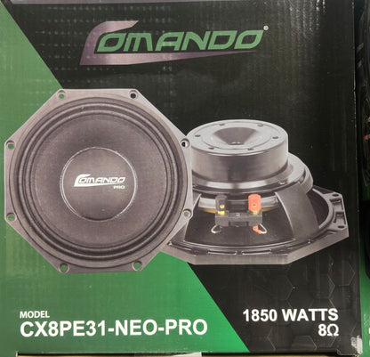 CX8PE31-NEO-PRO | 8'' HIGH-POWER NEODYMIUM MIDRANGE SPEAKER | 1850W MAX. | 8Ω