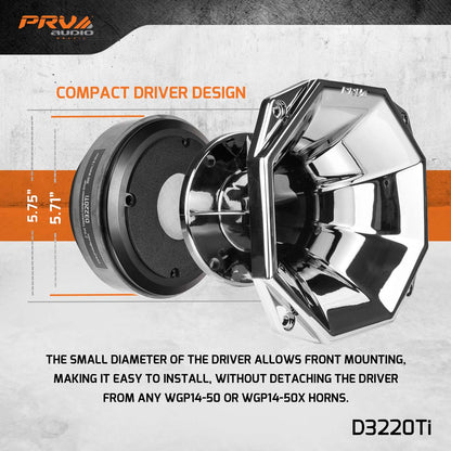 D3220Ti | 2" Exit High Frequency Compression Driver