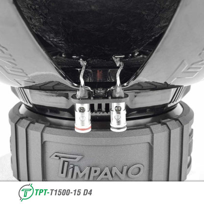 TPT-T1500-15 D4 | Timpano 15″ Car Audio Subwoofer 1600 Watts Dual 4 Ohm