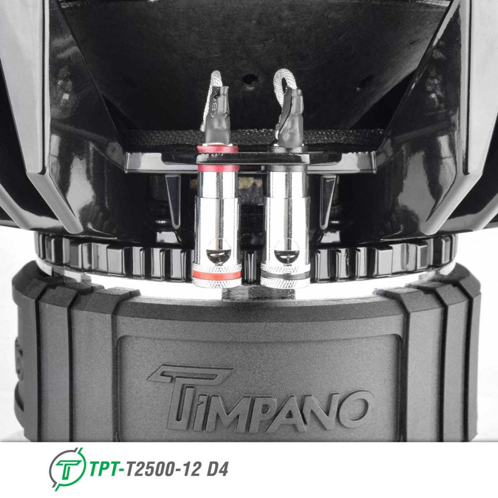 TPT-T2500-12 D4 - Timpano 12″ Car Audio Subwoofer 2500 Watts Dual 4 Ohm